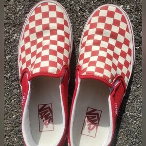 Vans checkered slip-ons